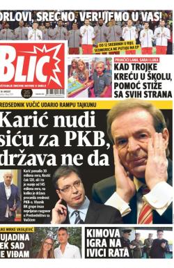 Blic - broj 7379, 30. avg 2017.