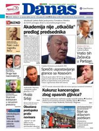 Danas - broj 5542-5543, 1. dec 2012.