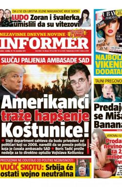 Informer - broj 1696, 18. nov 2017.