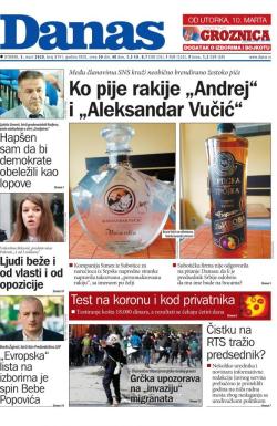 Danas - broj 8191, 3. mar 2020.