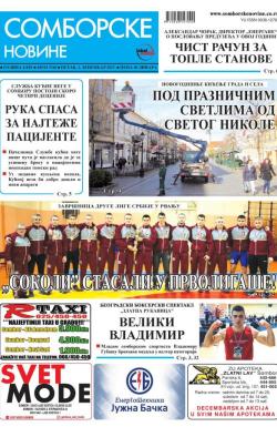 Somborske novine - broj 3310, 1. dec 2017.
