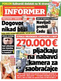 Informer - broj 291, 18. apr 2013.