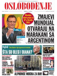 Oslobođenje - broj 24.067, 7. dec 2013.