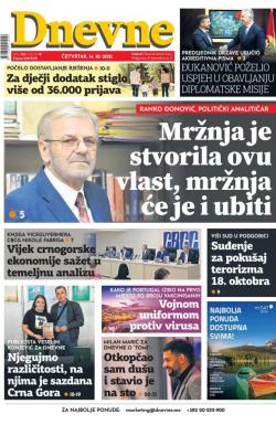 Dnevne novine - broj 3123, 14. okt 2021.