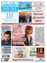 Nove Subotičke novine - broj 354, 19. jan 2024.