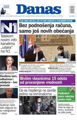 Danas - broj 8530, 5. feb 2021.