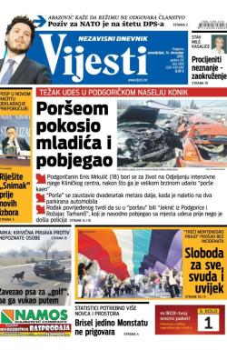 Vijesti - broj 6366, 14. dec 2015.