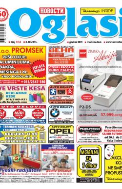 Novosti oglasi - broj 1353, 4. mar 2015.