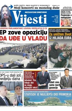 Vijesti - broj 6451, 11. mar 2016.