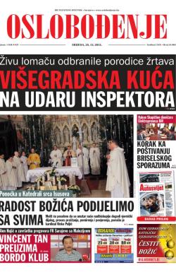 Oslobođenje - broj 24.085, 25. dec 2013.