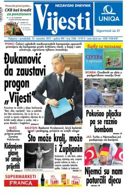 Vijesti - broj 5586, 25. nov 2013.