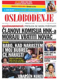Oslobođenje - broj 24.789, 29. nov 2015.