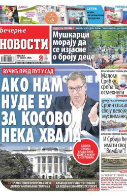 Večernje novosti - broj 3692, 23. avg 2020.
