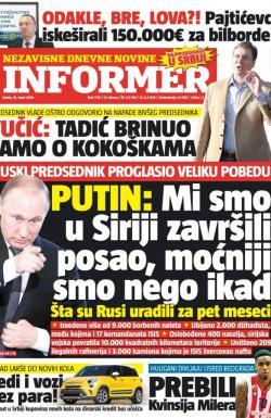 Informer - broj 1178, 16. mar 2016.