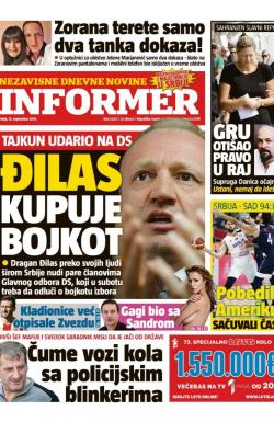 Informer - broj 2250, 13. sep 2019.