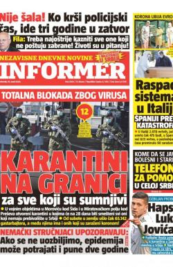 Informer - broj 2406, 19. mar 2020.