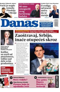 Danas - broj 8249-8252, 30. apr 2020.