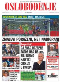 Oslobođenje - broj 24.703, 4. sep 2015.