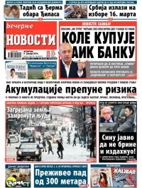 Večernje novosti - broj 1144, 9. jan 2014.