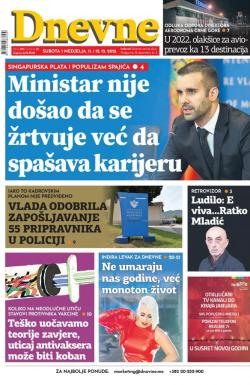 Dnevne novine - broj 3173, 11. dec 2021.