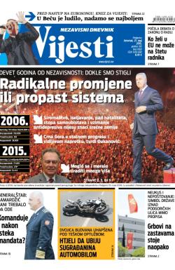 Vijesti - broj 6160, 21. maj 2015.