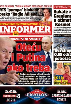 Informer - broj 4180, 12. jan 2026.