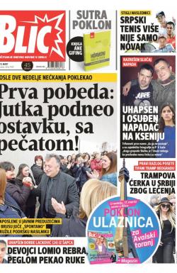 Blic - broj 7929, 15. mar 2019.