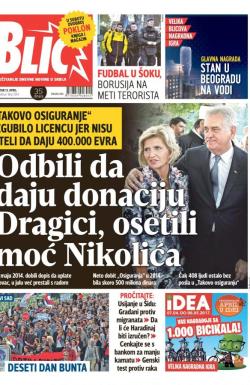 Blic - broj 7243, 13. apr 2017.