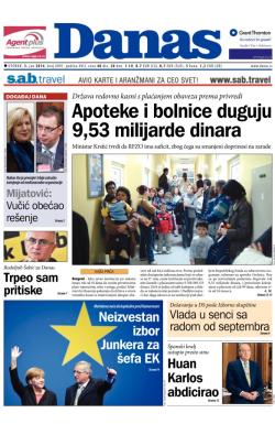 Danas - broj 6091, 3. jun 2014.