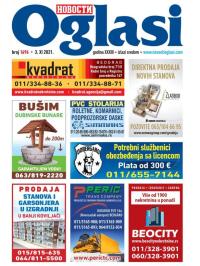 Novosti oglasi - broj 1696, 3. nov 2021.