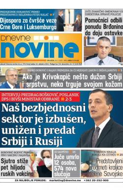 Dnevne novine - broj 2921, 24. feb 2021.