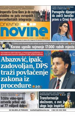 Dnevne novine - broj 2985, 11. maj 2021.