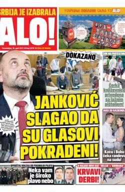 Alo - broj 3278, 10. apr 2017.