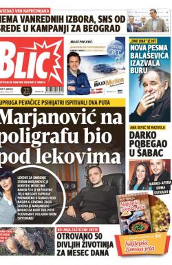 Blic - broj 7510, 11. jan 2018.