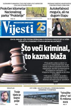 Vijesti - broj 8654, 16. maj 2022.