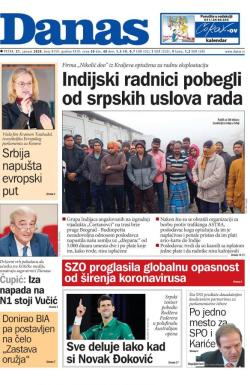 Danas - broj 8159, 31. jan 2020.