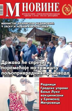 M Novine, Sr. Mitrovica - broj 1016, 9. jun 2021.