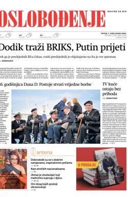 Oslobođenje - broj 27624, 7. jun 2024.