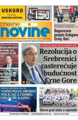 Dnevne novine - broj 3025, 21. jun 2021.