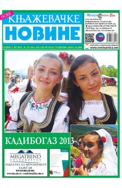 Nove knjaževačke novine - broj 80-81, 30. jul 2013.