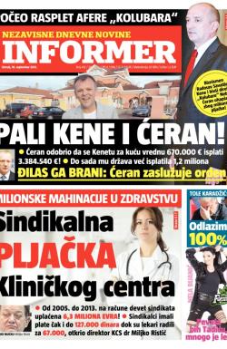 Informer - broj 412, 10. sep 2013.