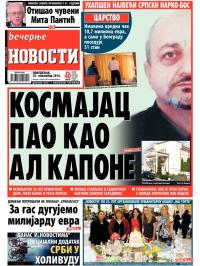 Večernje novosti - broj 1345, 10. nov 2014.