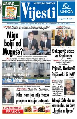 Vijesti - broj 5668, 9. jan 2014.