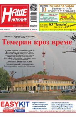 Naše novine, Temerin - broj 266, 12. maj 2017.