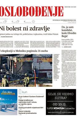 Oslobođenje - broj 25172, 22. dec 2016.