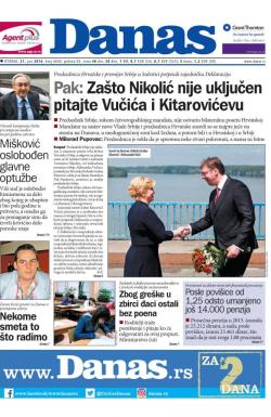 Danas - broj 6840, 21. jun 2016.