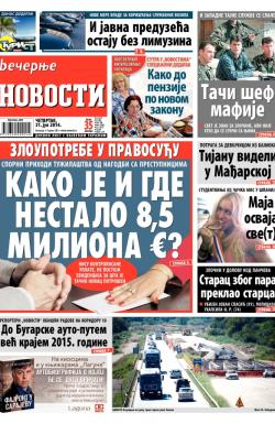 Večernje novosti - broj 1243, 31. jul 2014.