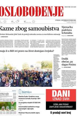 Oslobođenje - broj 27136, 1. nov 2022.