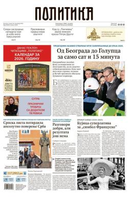 Politika - broj 40256, 30. dec 2025.