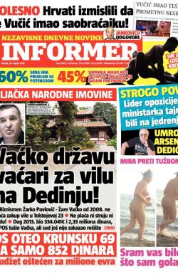 Informer - broj 1002, 18. avg 2015.